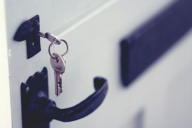keys in a door